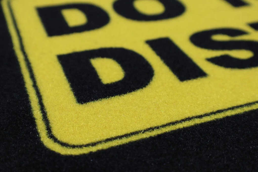 Rohožka Do not disturb (game in progress) 40x60 cm, 40x60, čierna, žltá, Mercury Flooring