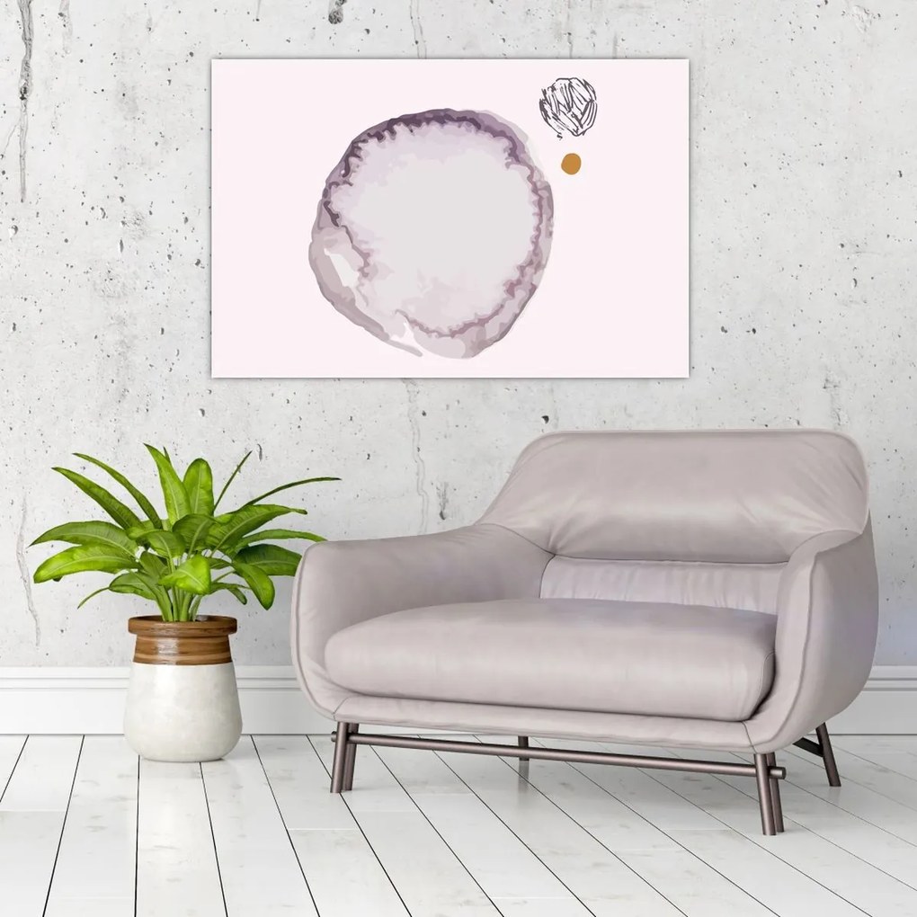 Obraz - Fialový minimalizmus N⁰4 (90x60 cm)