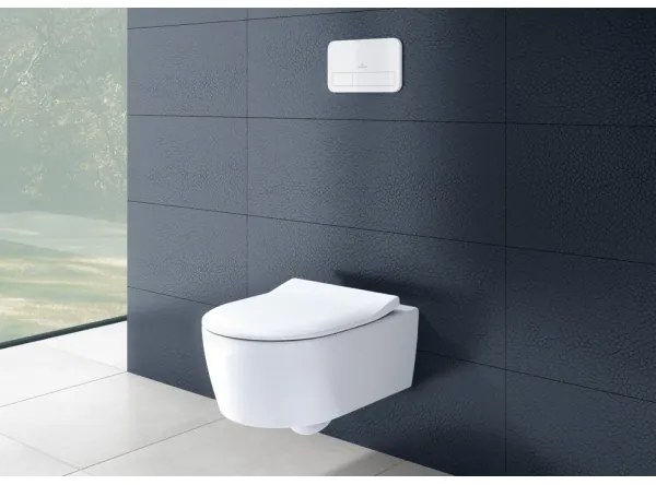 Villeroy & Boch 5656RSR1 - Závesné WC so sedátkom SoftClose AVENTO keramika/biela