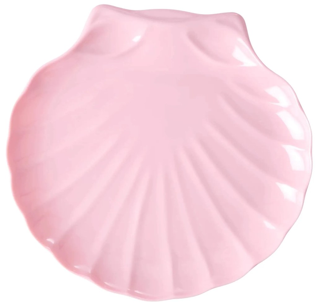 rice Melamínový tanier Sea Shell Soft Pink 22,5 cm