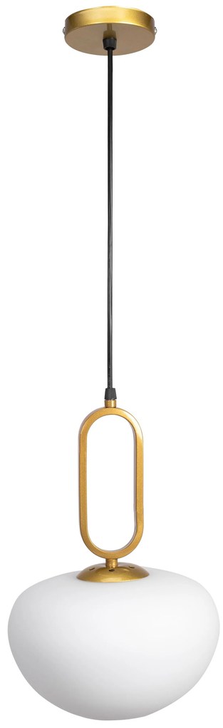 Toolight Toolight, závesné svietidlo 1xE27 APP1074-1CP, zlatá-biela, OSW-00679