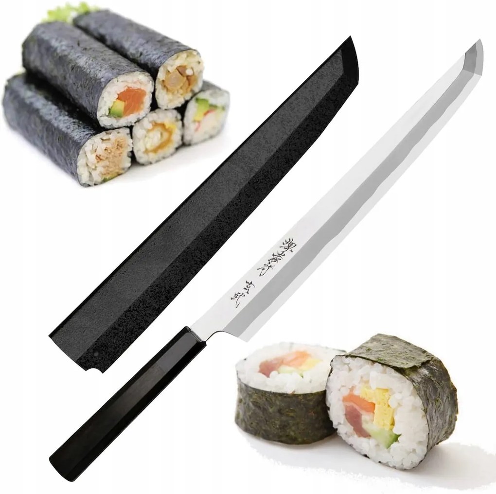 Sakai Takayuki Genbu Aogami#2 Japonský kuchynský nôž Sakimaru na sushi 30 cm