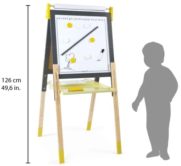 Janod - Magnetická tabuľa sivá