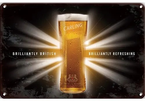 Ceduľa Carling Britisch Beer