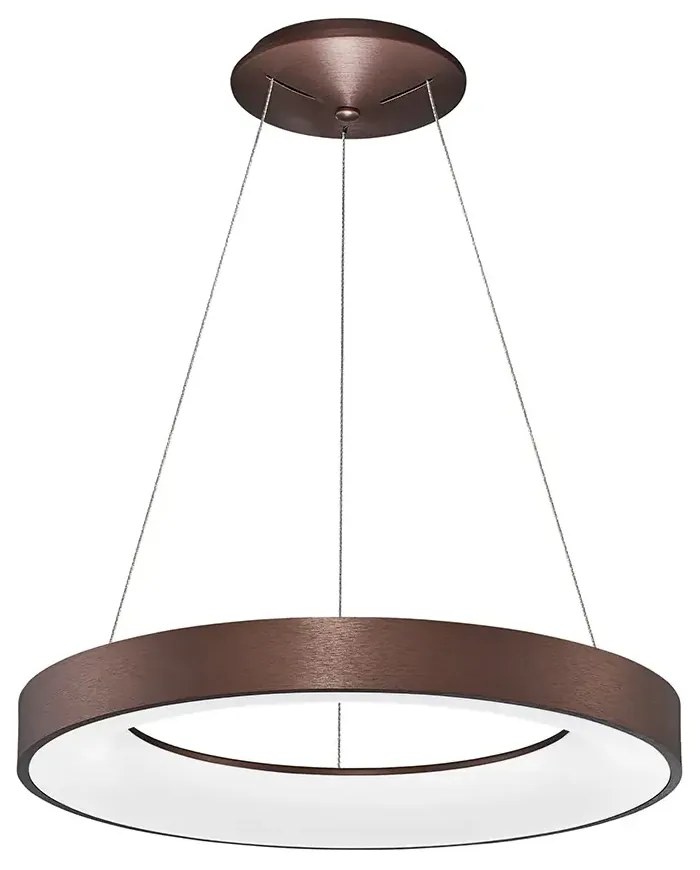 LED luster Rando Thin 60 3000K hnedá