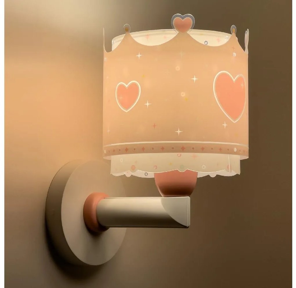 Dalber 61109 - Detské nástenné svietidlo LITTLE QUEEN 1xE27/60W/230V