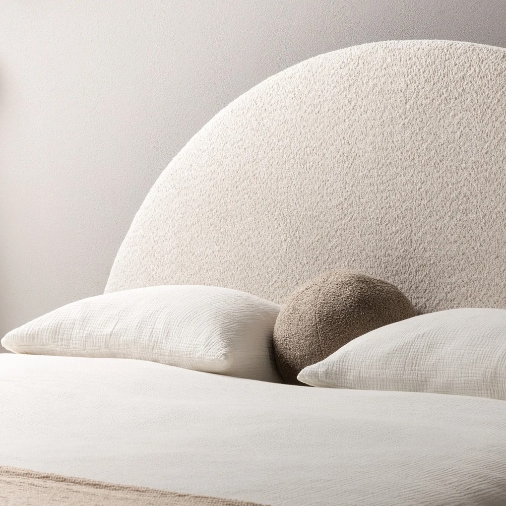 Čalúnená posteľ ORBI so zdvíhacím roštom 160x200 cm béžová