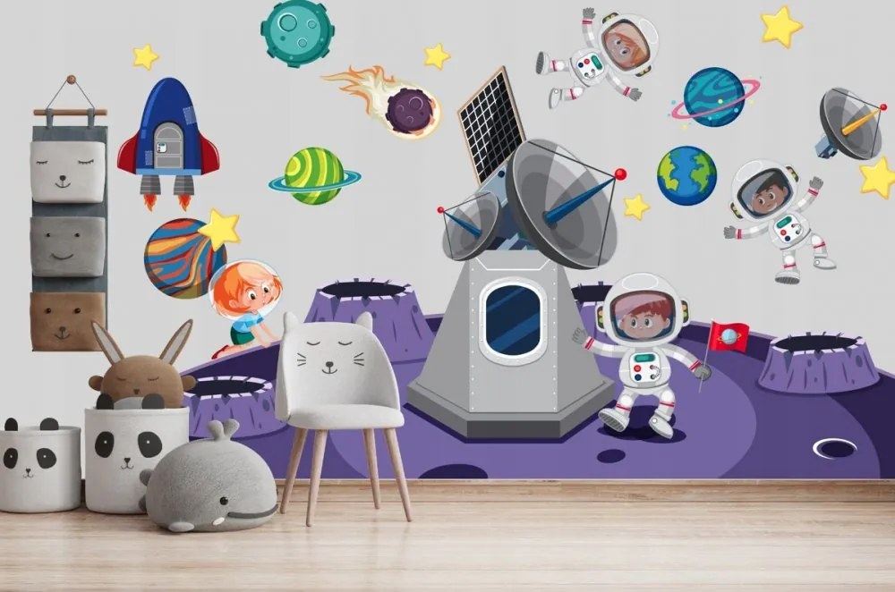 Samolepka na stenu pre malého astronauta 100 x 200 cm