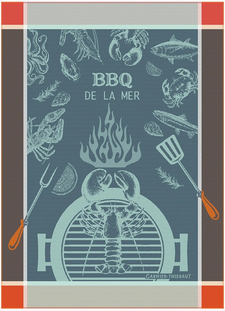 Žakárové kuchynské utierky De La Mer, 4 ks