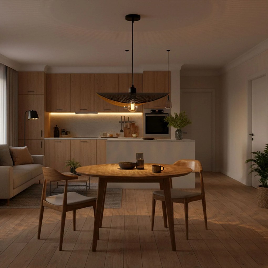 Toolight Toolight, stropné svietidlo 1xE27 APP1469-1CP, čierna-zlatá lesklá, OSW-02446