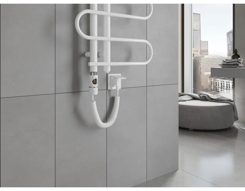 Mexen Kiso, elektrické vykurovacie teleso 1200 x 500 mm, 300 W, biela, W114-1250-500-2300-20