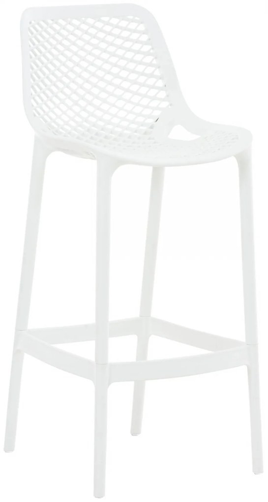 Plastová barová stolička DS10778434 - Biela