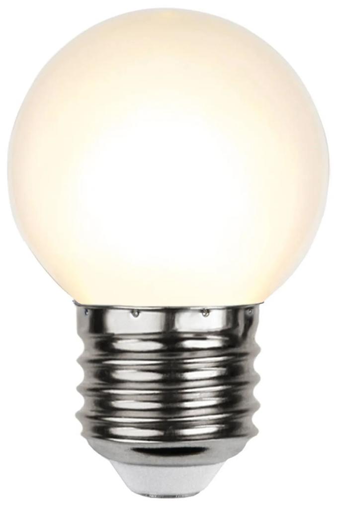 LED E27 G45 pre svetelné reťaze, biela 2 700 K