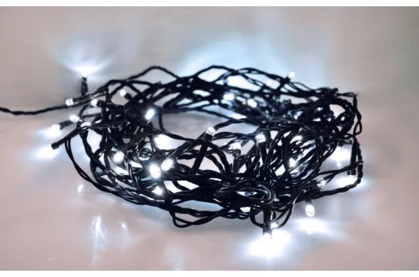 Solight 1V05-W-LED Vonkajšia svetelná reťaz 500 LED, 8 režimov, IP44, 55 m, studená biela