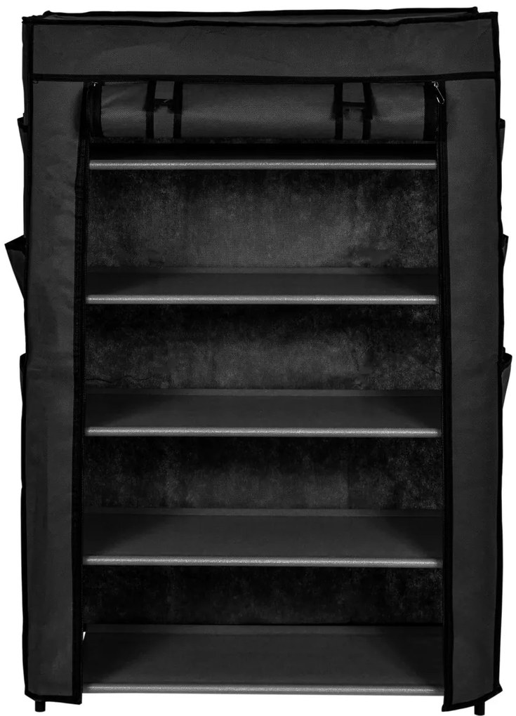 Textilný botník Mona čierny