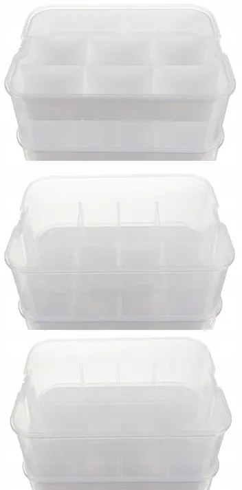 Kruzzel 25759 Úložný box na stavebnici, 35 l, 5 pater