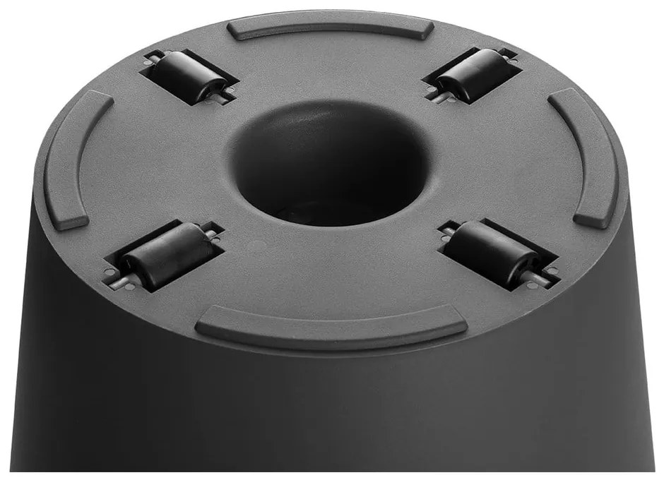 Sivo-zelený kvetináč Gardenico Metro Twist, 29,5 cm