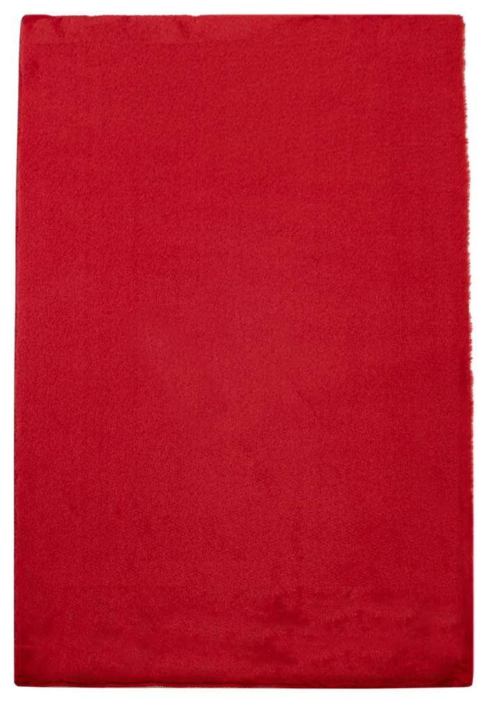 Dekorstudio Kožušinový koberec do kúpeľne TOPIA mats - červený Rozmer koberca: 67x110cm