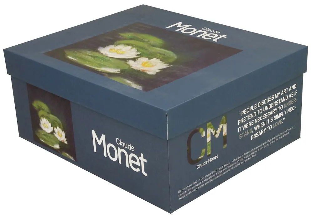 Duo Porcelánová šálka s podšálkou Monet Nenufars 270 ml sada 2ks