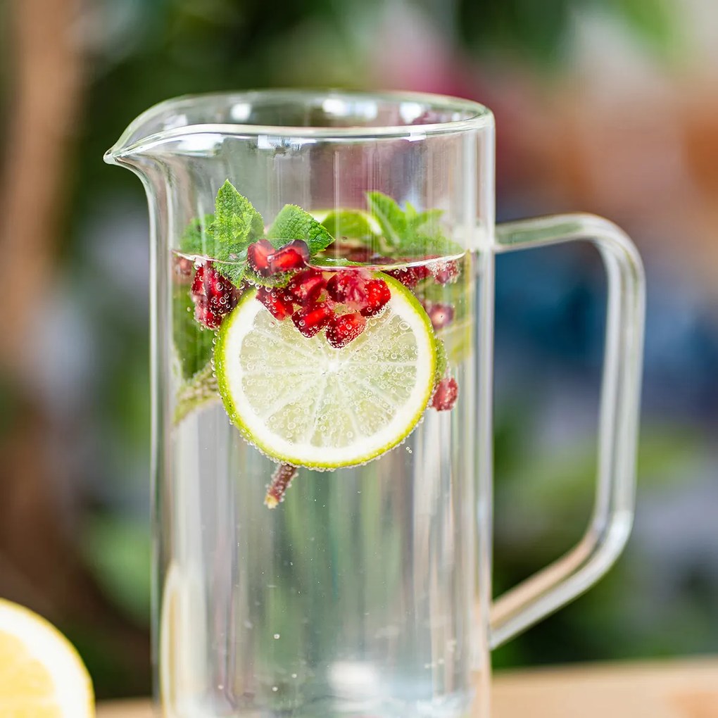 4Home Termo sklenený džbán Double Hot&Cool, 1 l