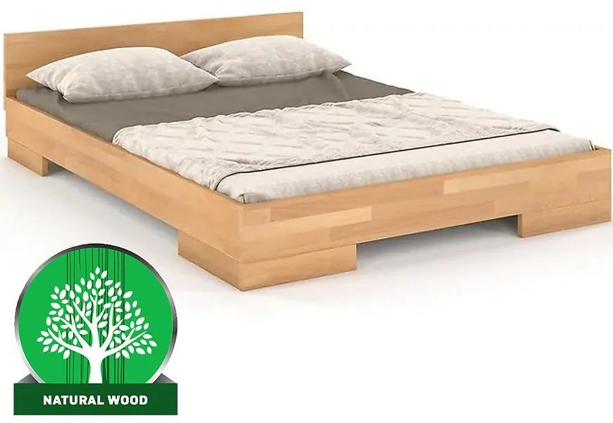 Posteľ drevené buk Skandica Spectrum Nízka 120x200 prírodný
