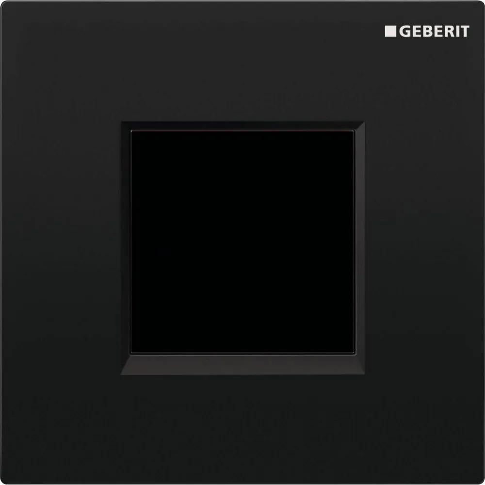 GEBERIT Sigma30 elektronické ovládanie splachovania pisoárov, 230 V, čierna/lesklý chróm/čierna, 116.027.KM.1
