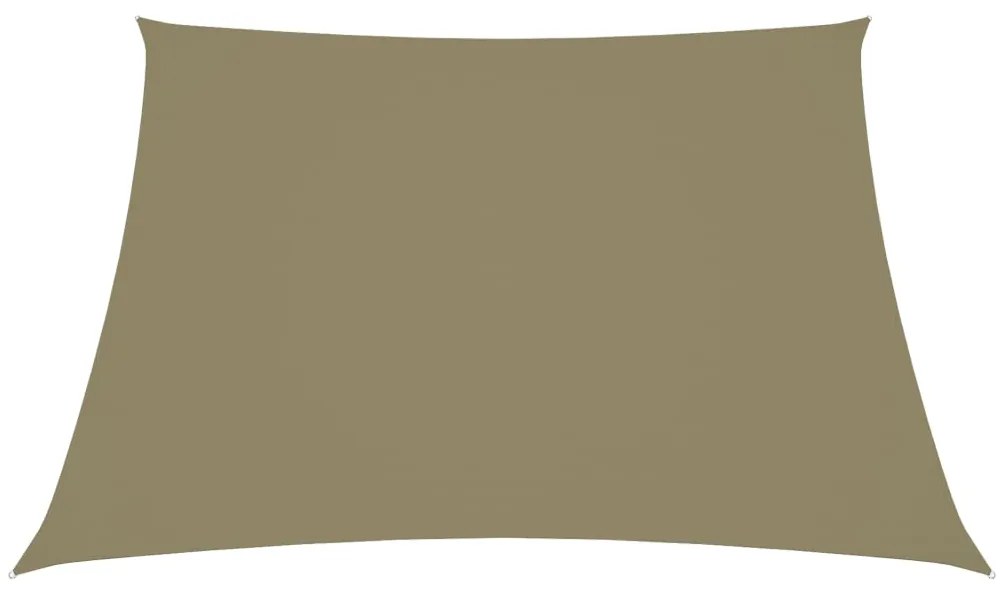 vidaXL Tieniaca plachta, oxford, lichobežníková 4/5x4 m, béžová