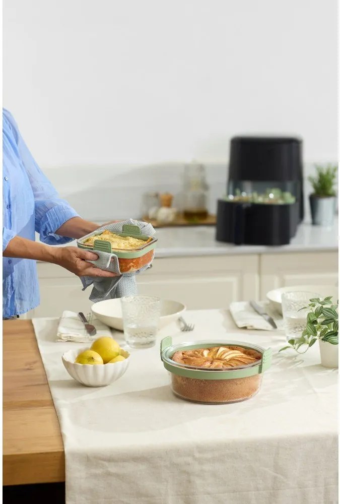 Sklenená forma do teplovzdušnej fritézy 18,5x17,5 cm – Lékué