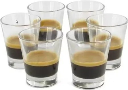 Súprava pohárov (6 ks) Caffeino, 85 ml%