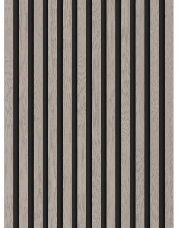 Mexen Lam-B, akustické stenové lamely 275 × 30 cm, HDF doska 4 mm, technická dyha, dub popolavý, S100-275307-3015-005