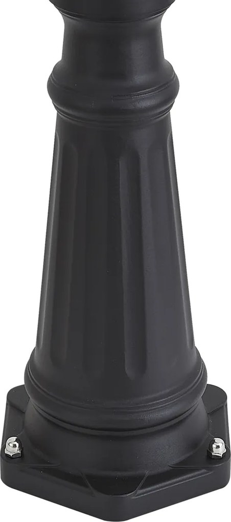 Klasická vonkajšia lampa čierna 220 cm IP44 - Big