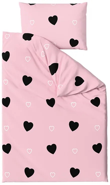 Bavlnené obliečky CORAZON BLEND ružové Rozmer obliečky: 2 ks 70 x 90 cm | 200 x 220 cm