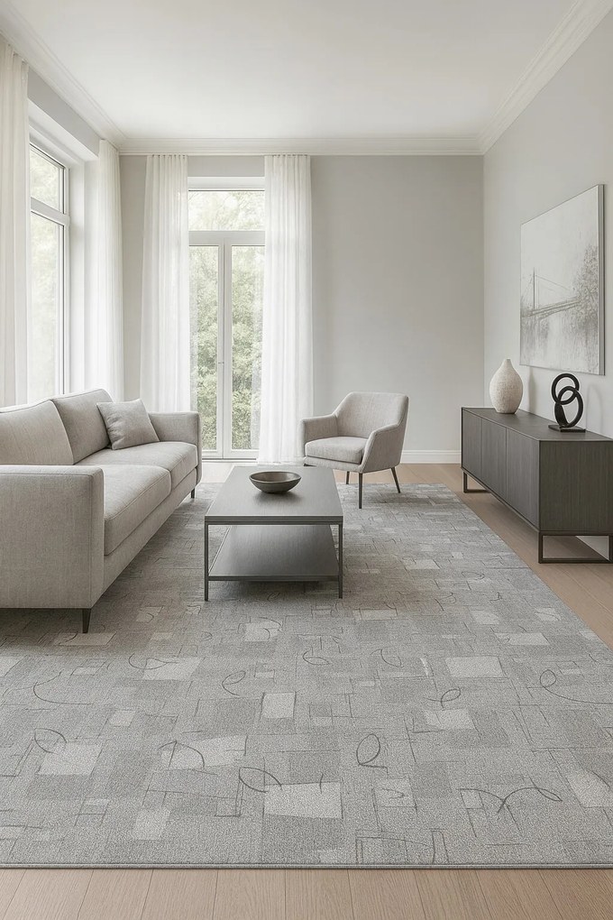 AladinWorld Expres, Metrážny koberec Libra 90, na mieru, šíře 4m,5m, šedá, filc, chodba / predsieň