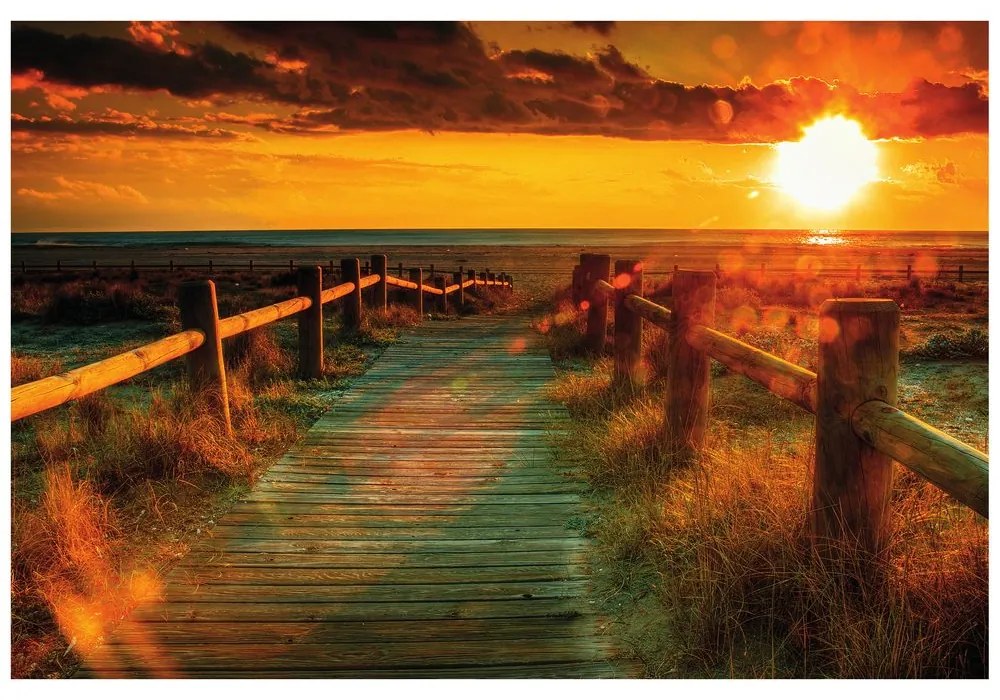 Fototapeta fascinujúci západ slnka