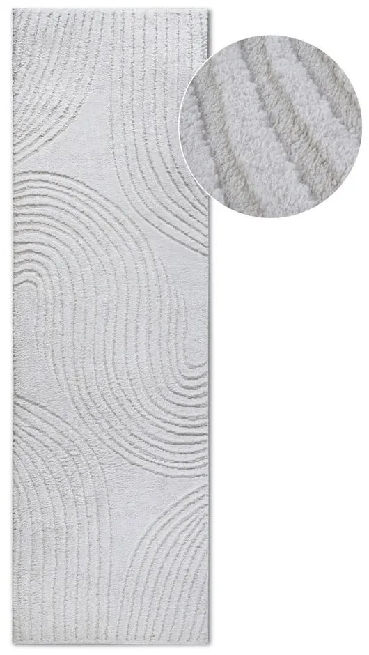 Krémovobiely behúň 80x240 cm Pigment Cream White – Elle Decoration