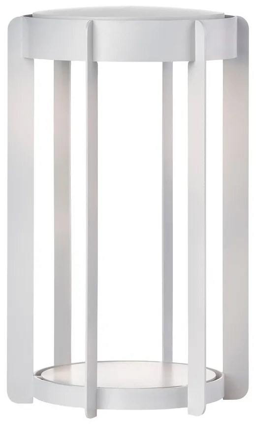 Svetlosivý vonkajší LED lampáš na USB (výška 30 cm) Firefly – Zone