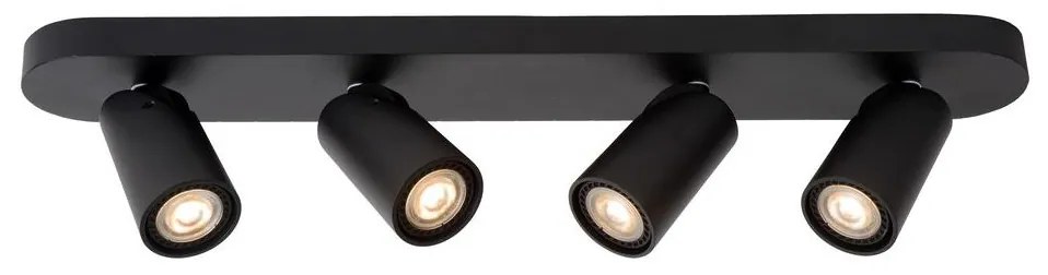 Lucide 23954/21/30 - LED Bodové svietidlo XYRUS 4xGU10/5W/230V čierna