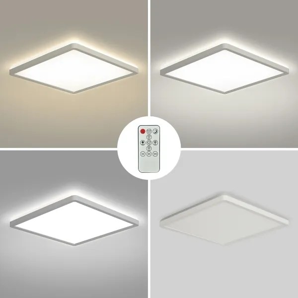 Brilagi - LED Stmieva­teľné svietidlo ULTRA SLIM LED/18W/230V 30x30 cm biela + diaľkový ovládač