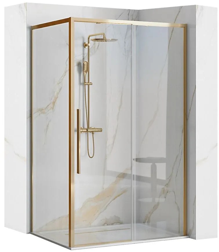Sprchový kút Solar Rea K4900 90x90x195 gold