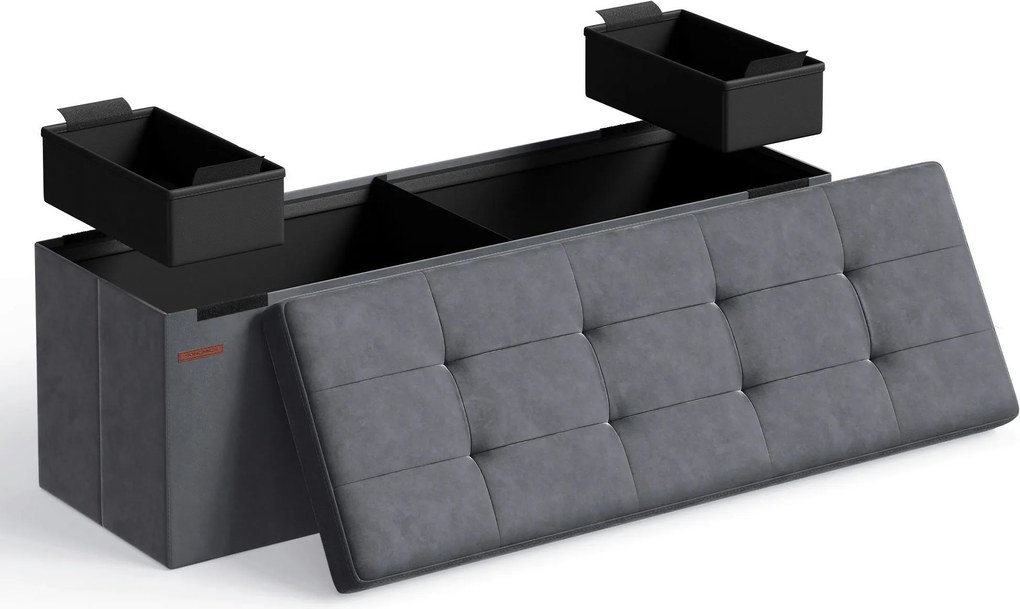XXXLutz ÚLOŽNÝ BOX NA SEDENIE, textil, kompozitné drevo, 110/38/38 cm Boxxx - Kreslá - 002543079601