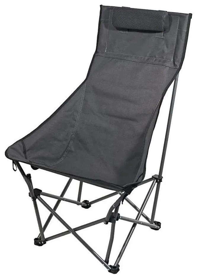 Skladacia kempingová stolička šedá