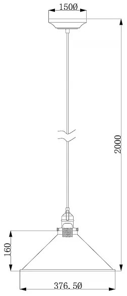 Elstead PV-SP-AB - Luster na lanku PROVENCE 1xE27/60W/230V zlatá