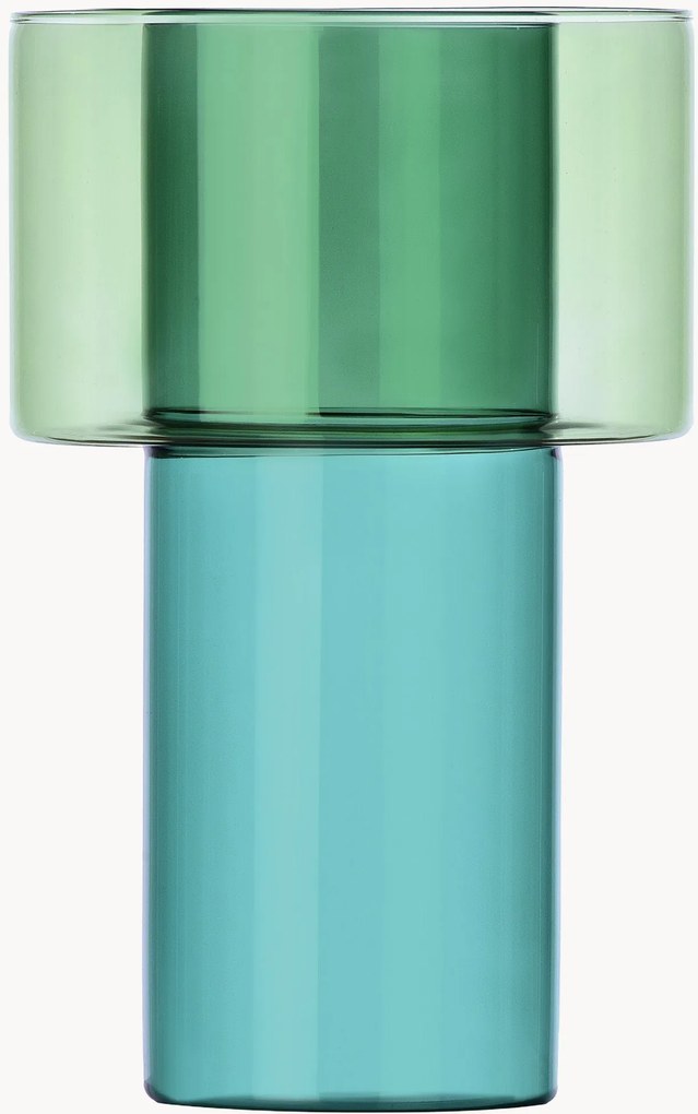 Ručne vyrobená sklenená váza Boreale, V 21 cm