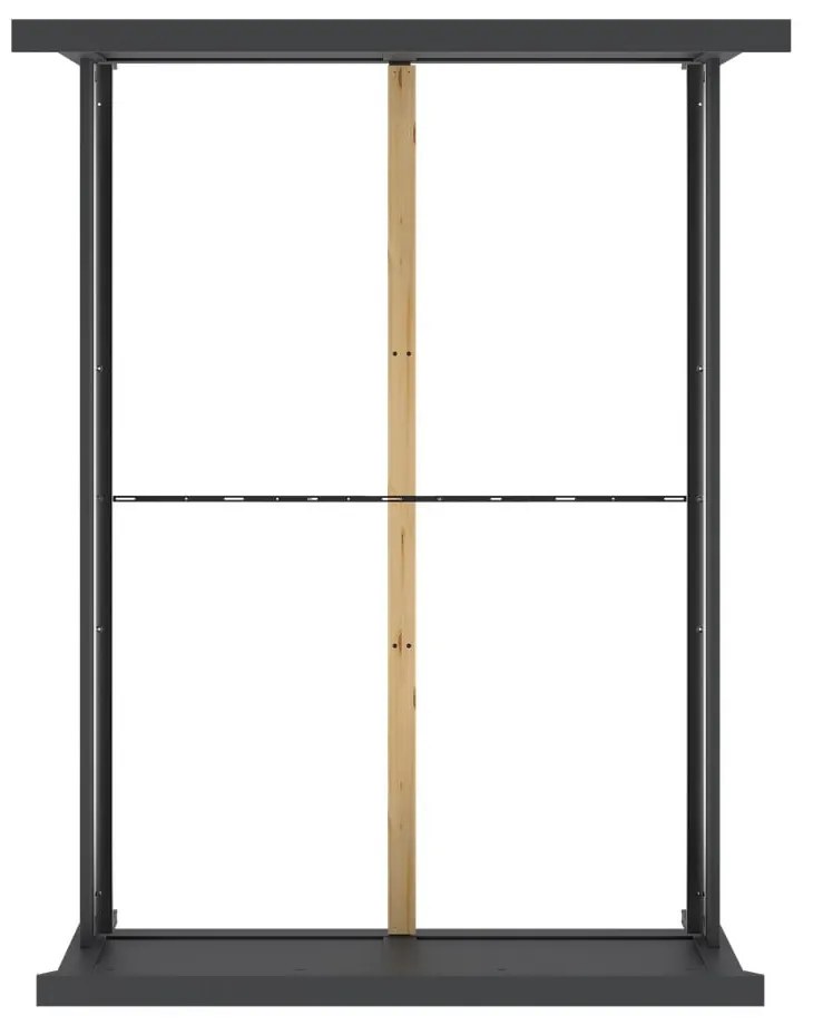 Sivá dvojlôžková posteľ 140x200 cm Paris – Tvilum