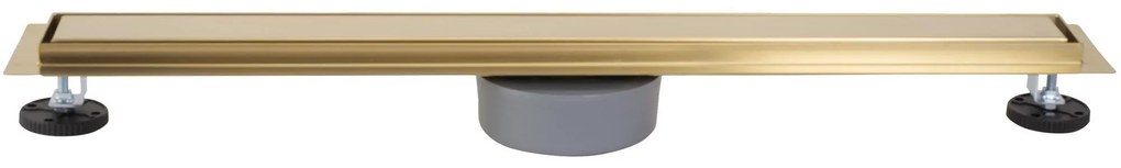 Rea Neox Pro, odtokový žľab 100cm s 360stupňovým otočným sifónom, zlatá matná, REA-G2850