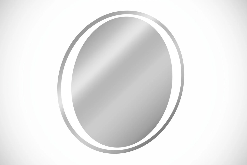 Comad Závesné zrkadlo s LED osvetlením Aurelia ⌀80 cm