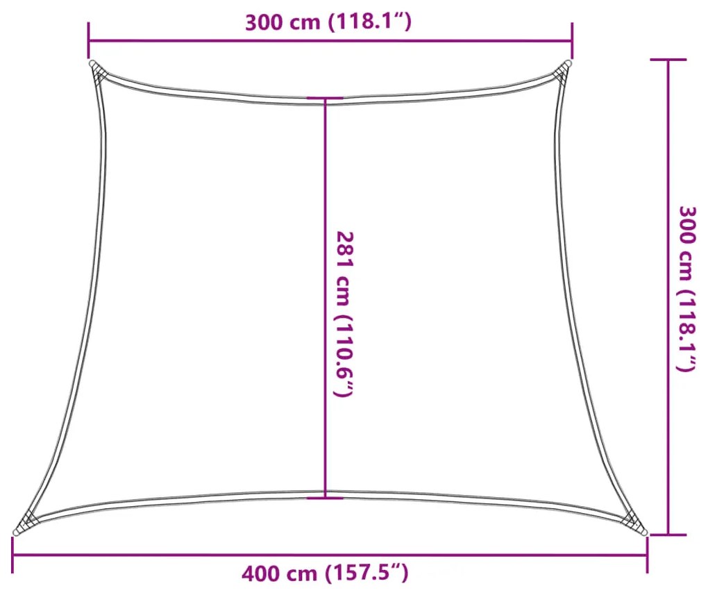 Tieniaca plachta 160 g/m² béžová 3/4x3 m HDPE