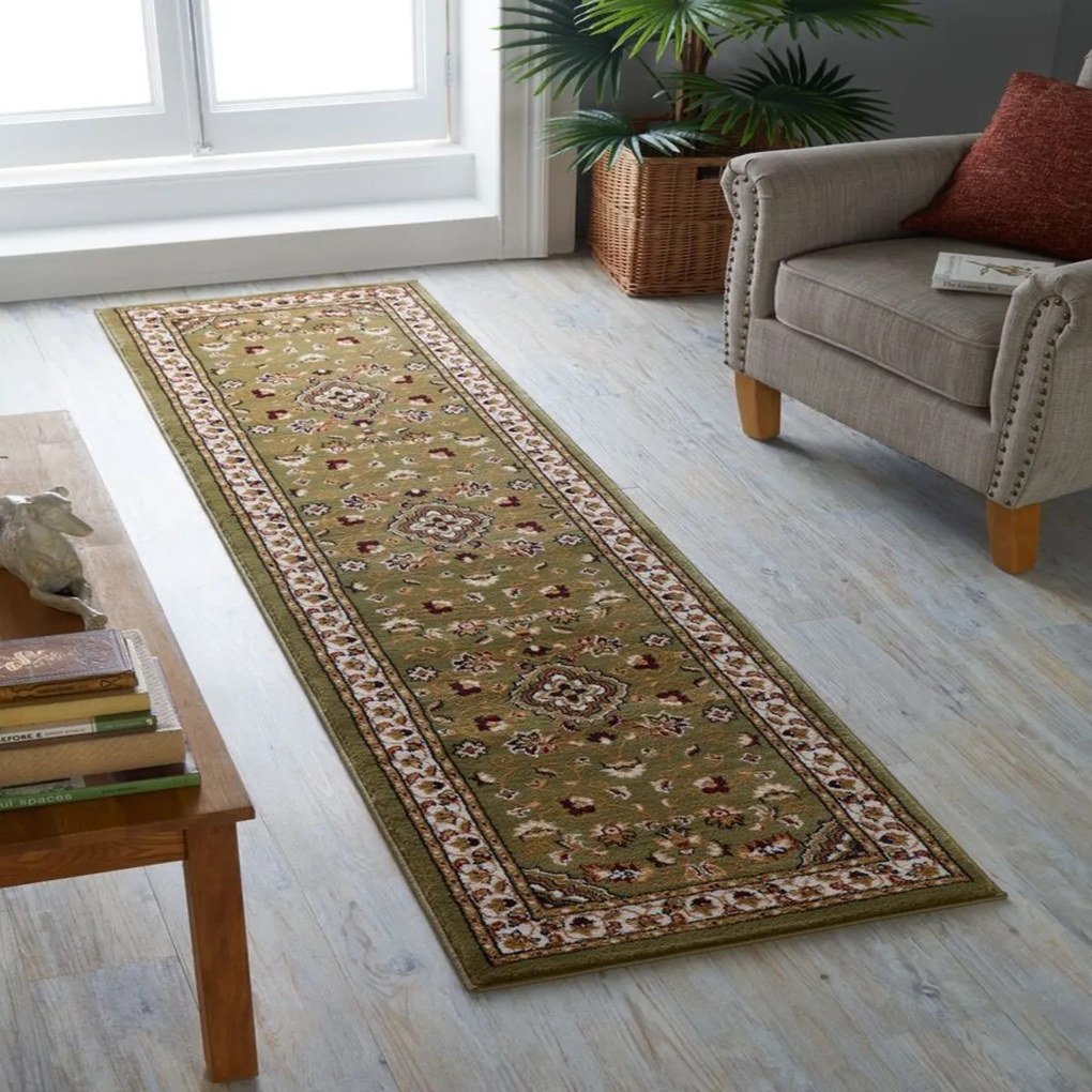 Flair Rugs, Behúň Sincerity Royale Sherborne Green, 60x230, zelená, chodba / predsieň