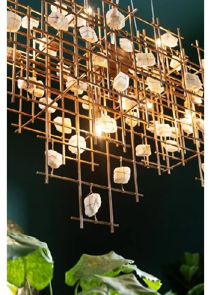 Stone Mobile závesná lampa zlatá
