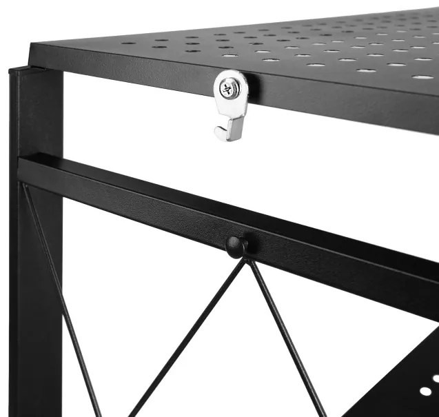 Pojazdný regál GESTEL 5 políc čierny